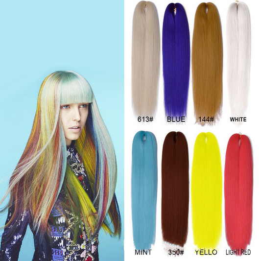Neon Multi-Color Braiding Hair