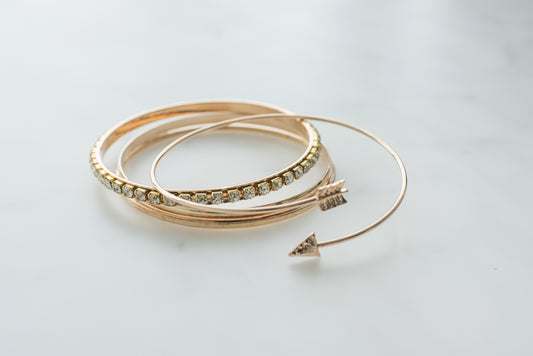 Stacked Arrow bracelets